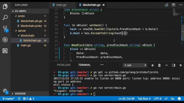 packagemain #0: Building gRPC blockchain Server & Client in Go смотреть онлайн
