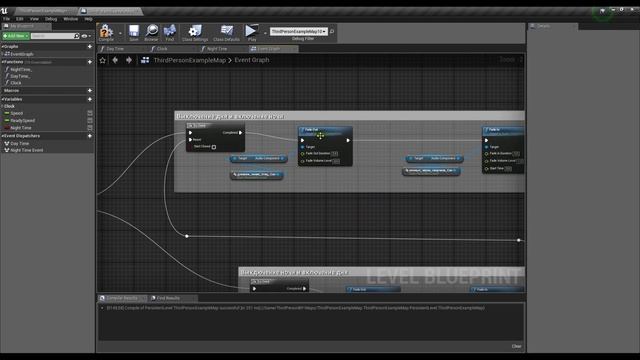 Создание игр / Уроки по Unreal Engine 4 / #3 - звуки. Музыка, птицы, сверчки, костер, звуки шагов. смотреть онлайн