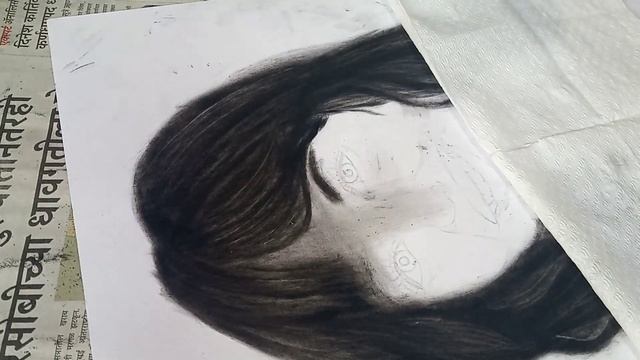 Beautiful female portrait /Full video timelapse / Sketch 2020 / Charcoal artwork / Realistic sketc смотреть онлайн