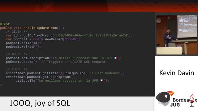 JOOQ, joy of SQL le 23 février 2023 par Kevin Davin смотреть онлайн