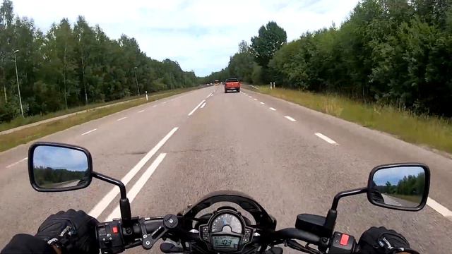 Kawasaki Vulcan S 650 Karlstad To Hammarö POV Motorcycle