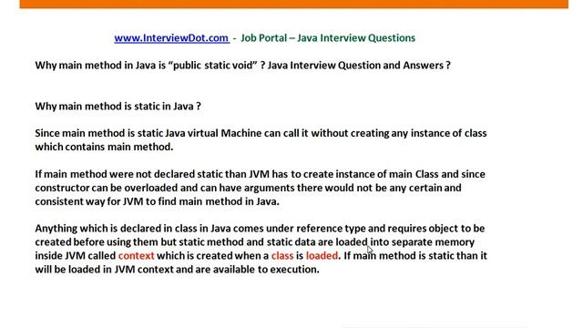 Main Method in Java Public Static Void смотреть онлайн