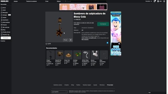 ¿Quieres un PROMOCODE de BLOXY COLA SPLASH en ROBLOX? смотреть онлайн