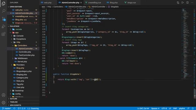 Blog page, delete modal bug fix and vs code user snippets | Full stack Laravel vue dev.. | Part 42 смотреть онлайн