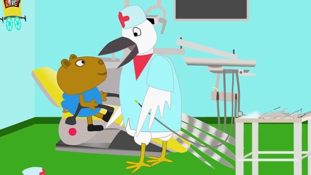 Почему зверята не бояться лечить зубы.На приеме у стоматолога. Мультики для детей 2020 смотреть онлайн