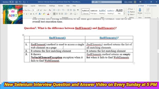 Selenium Interview Questions and Answers Part 5 смотреть онлайн