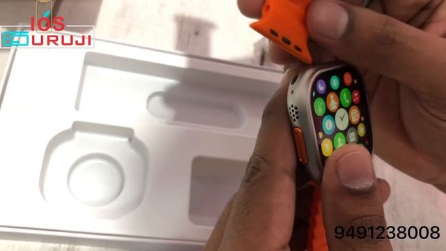 Unboxing MT8 Ultra watch full detail review apple logo set and calling features смотреть онлайн