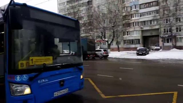 ост. Московская Застава, 2 часть, 64 маршрутка и 1 автобус, Тула, 04.1.2022