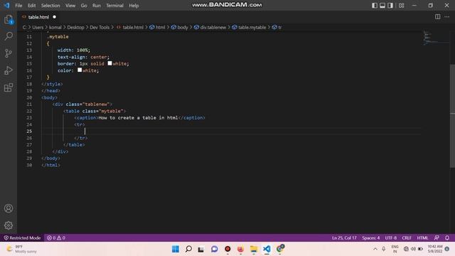 html m table kese create kare || html tables || #html #table #css смотреть онлайн