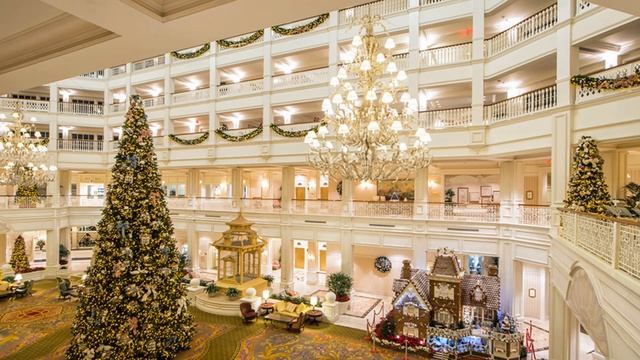 Grand Floridian Christmas Lobby Area Music | Walt Disney World смотреть онлайн