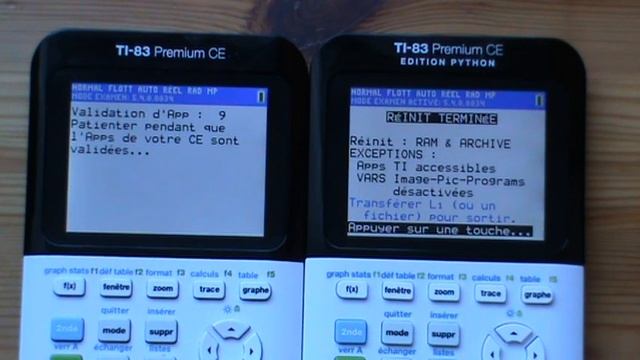 TI-83 Premium CE & Python Edition : exam mode activation смотреть онлайн