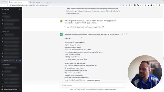 Live Example: How I Use ChatGPT in My Personal Life - Bible Chapter Summary смотреть онлайн