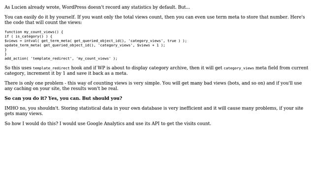 Wordpress: Count category views - Is it possible? (2 Solutions!!) смотреть онлайн