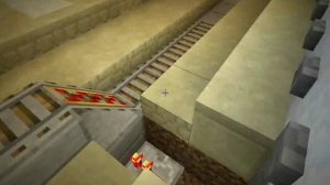 Minecraft механизм станции + депо для вагонеток