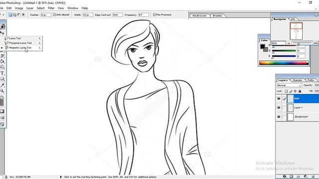 Photoshop part 13 (Garment Rendering /Hair) смотреть онлайн