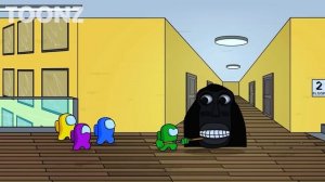 AMONG US vs. OBUNGA NEXTBOT in BACKROOMS | Selene Delgado | Angry Munci | Toonz Animation