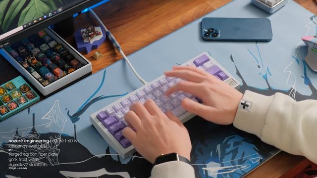 Nazaré 1-60 Prototype Keyboard - Typing ASMR смотреть онлайн