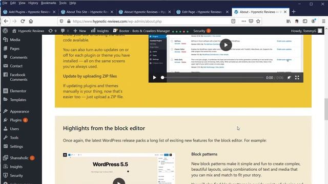09 how to update Wordpress Plugins WP Themes смотреть онлайн