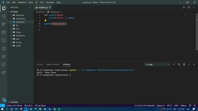 Basics of Functions | Functions Part 1 | Explained in Hindi | Code Input смотреть онлайн