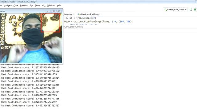 mask detection by using opencv-python смотреть онлайн