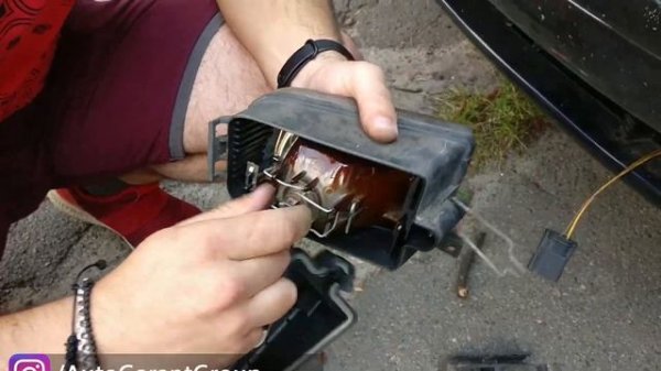 Замена противотуманной лампочки на BMW E39