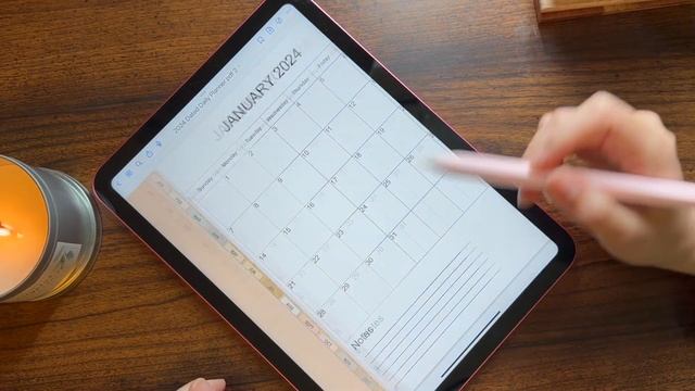 January 2024 Plan With Me | + FREE Wallpapers and Digital Planner ? | iPad digital planning, goals смотреть онлайн