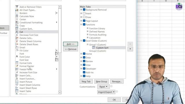Customize Ribbon in Excel | How to customize Ribbon in Excel in Hindi | Excel Globe Tutorial #19 смотреть онлайн