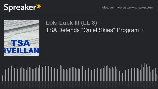 TSA Defends "Quiet Skies" Program + смотреть онлайн