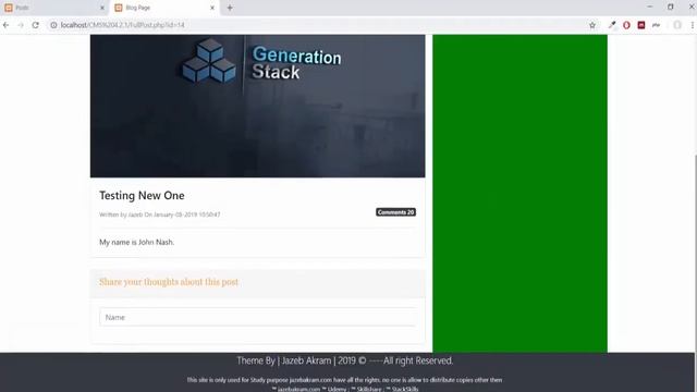 CMS Designing Comment Area Using Bootstrap | PHP смотреть онлайн