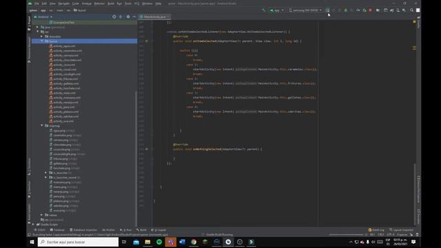 Spinner android studio смотреть онлайн