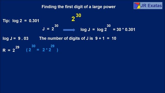 Finding the first digit of a large power смотреть онлайн