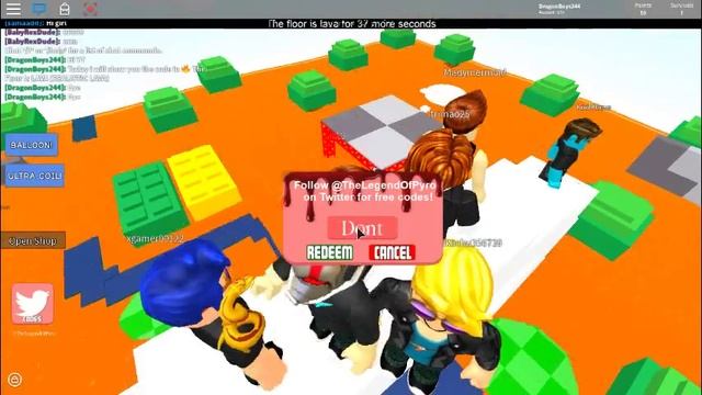 ?The Floor Is LAVA (REALISTIC LAVA) CODE!!! смотреть онлайн