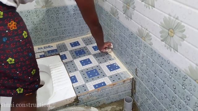 Toilet Technique_Perfect Indian Toilet Tiles installation with sand and cement|Floor tiles fitting смотреть онлайн