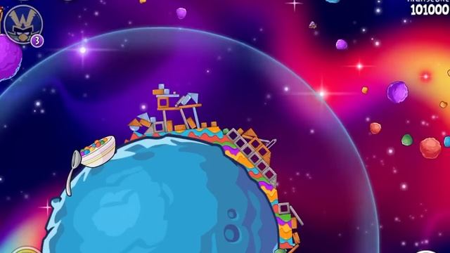Angry Birds Space Froot Loops Bloopers K-2 Walkthrough 3-Star смотреть онлайн