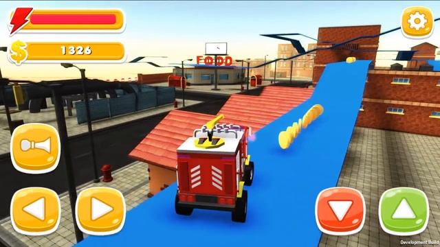 Toy Car Simulator - Free Ride - Playing with Chief Fire Truck смотреть онлайн