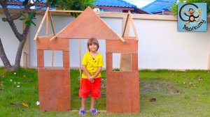 Манкиту строят детский домик для Дианы, Милана и Дани. МанкиТайм Kids Show