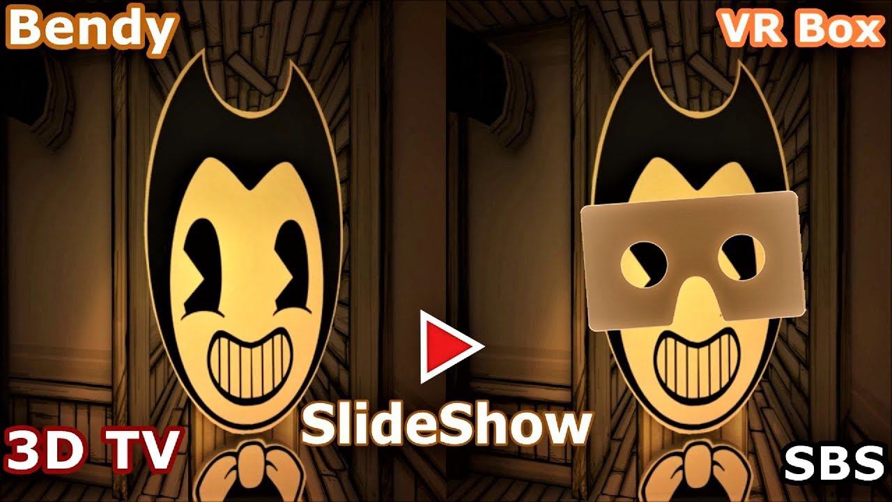 Bendy and the Ink Machine 3D VR video ch 1- 2- 3 3D SBS VR box google cardboard смотреть онлайн