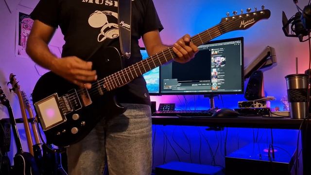 Hysteria Muse - Guitar Cover (Manson MB-2) смотреть онлайн