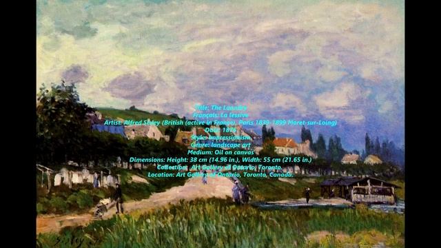 SISLEY, Alfred - Paintings By Alfred Sisley In The Art Gallery Of Ontario, Toronto, Canada.