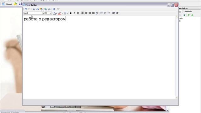 Работа в редакторе Web Page Maker смотреть онлайн