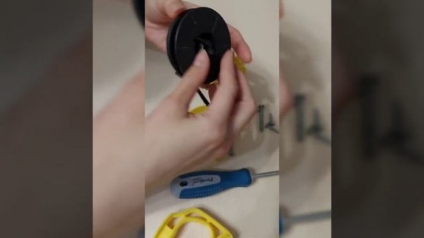 Ремонт трос-рулетки для самоката. #ремонт #трос #рулетка #самокат #наталиякостомарова