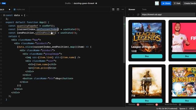 Frontend Pagination in Reactjs смотреть онлайн