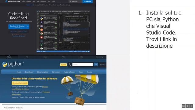 Installare e usare Python su Visual Studio Code смотреть онлайн