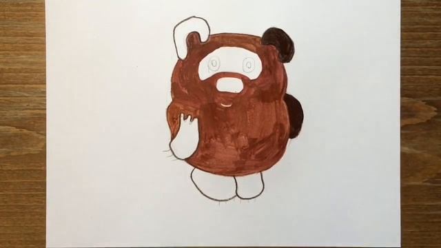 Как нарисовать Винни Пуха акварельными карандашами смотреть онлайн