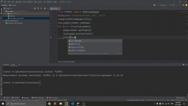 How to translate text using python | pdf translator