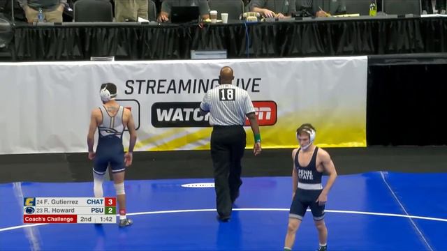 125lbs Robert Howard (Penn State) dec Fabian Gutierez (Chattanooga) смотреть онлайн
