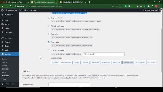 How to Change Permalinks in WordPress | Permalink Setting in WordPress | Learn WordPress | #14 смотреть онлайн