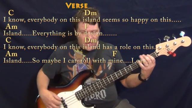 How Far I'll Go (Alessia Cara) Bass Guitar Cover Lesson in C with Chords/Lyrics смотреть онлайн