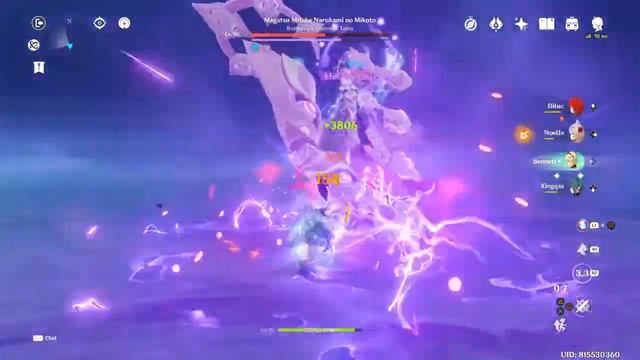 Genshin Impact - LV 90 Raiden Shogun weekly boss (no buff with low level team) смотреть онлайн
