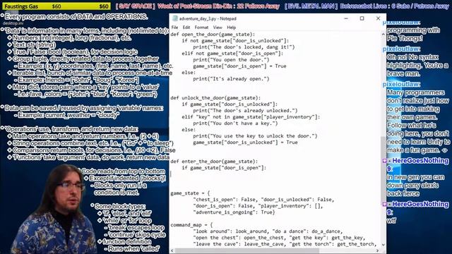 [Python for Beginner Developers] Dicts simplify our adventure game! We fall to our death?! смотреть онлайн